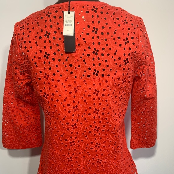 🆕 NWT Talbots Eyelet Bell Sleeve Top Cami Floral - Picture 7 of 12